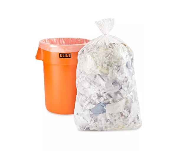 Contractor's Bags - 44-55 Gallon, 6 Mil, Clear QTY/15