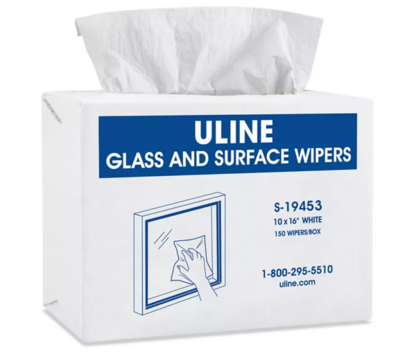 Uline Glass and Surface Wipers QTY/1 Box
