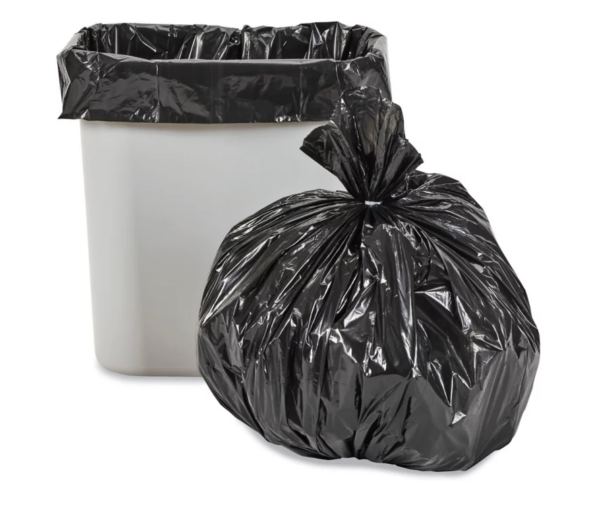 Uline Industrial Trash Liners - 6-7 Gallon, .75 Mil, Black QTY/500
