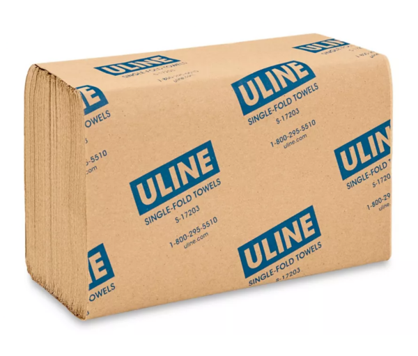 Uline Kraft Single-Fold Towels QTY/1 Pack