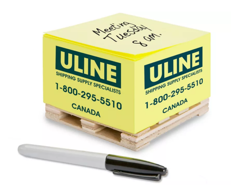 Uline Pallet Notes Yellow Sheets QTY/1 Pad Alopex Couriers