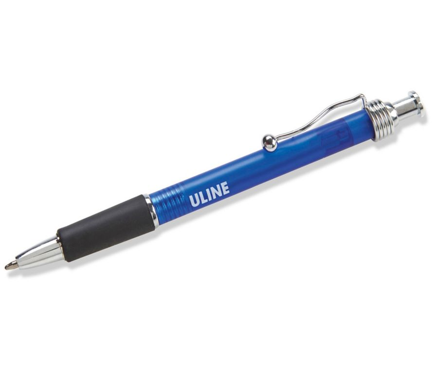Uline Retractable Ballpoint Pen Medium Tip, BlackQTY/1 Alopex Couriers